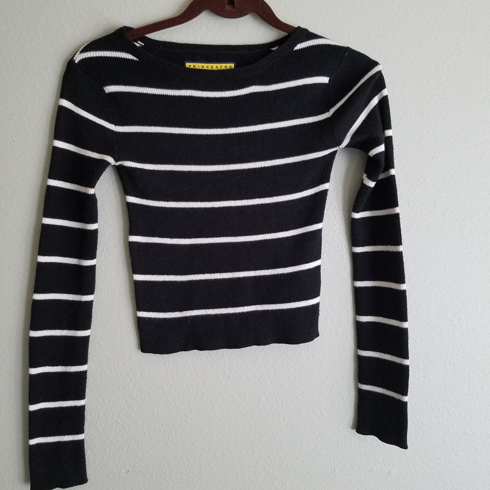 Prince & Fox crop sweater by Aeropostale (juniors)
